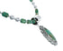 Navajo Turquoise Sterling Silver Bead Necklace And Pendant Set JX130626